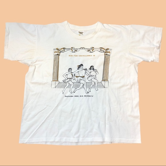 Vintage Other - 90s Vintage Bohemian T-Shirt Tennessee River Gold